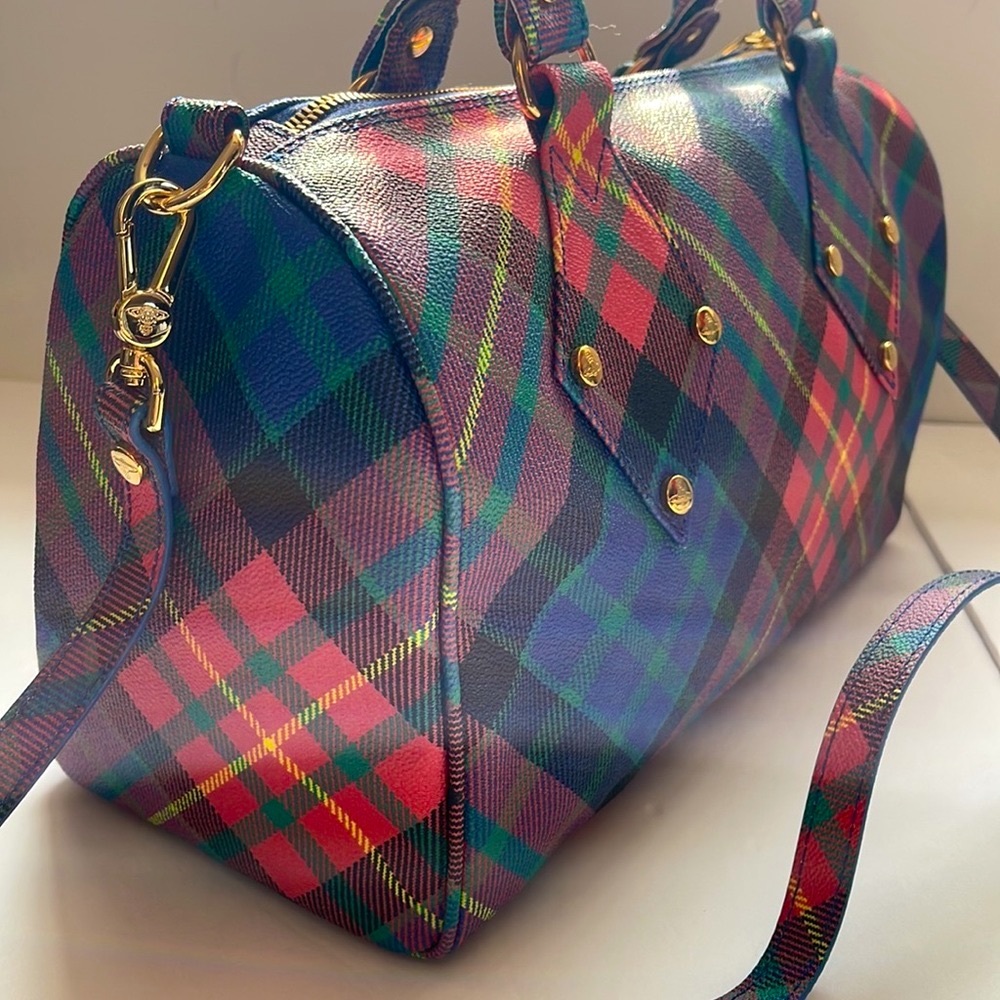 Vivienne Westwood VINTAGE BOSTON BAG ❤️ AW 15/16 MAC-CHARLES DERBI TARTAN - Picture 4 of 16